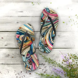 Summer Vibes Flip Flops with Cushioned Footbed