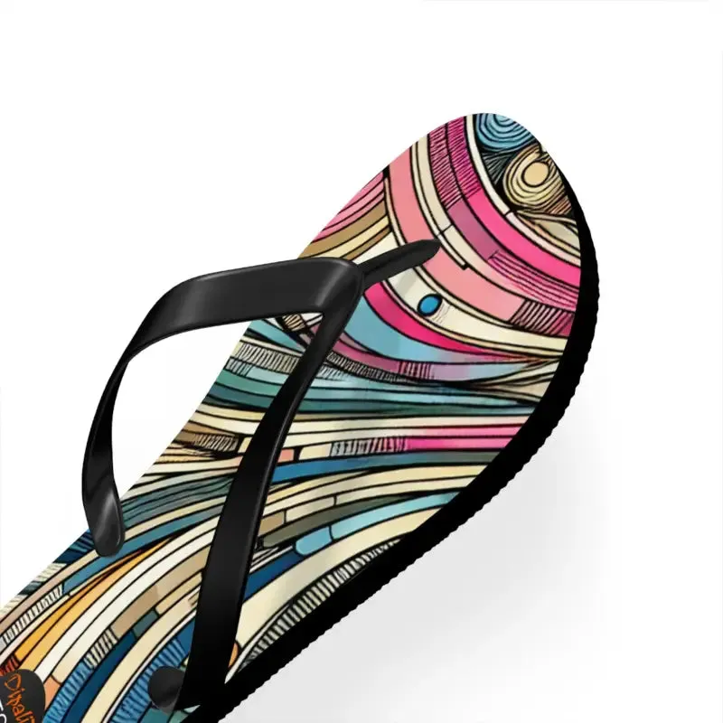 Summer Vibes Flip Flops with Cushioned Footbed