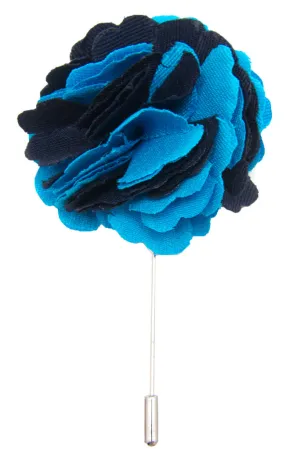 Teal & Navy Lapel Pin