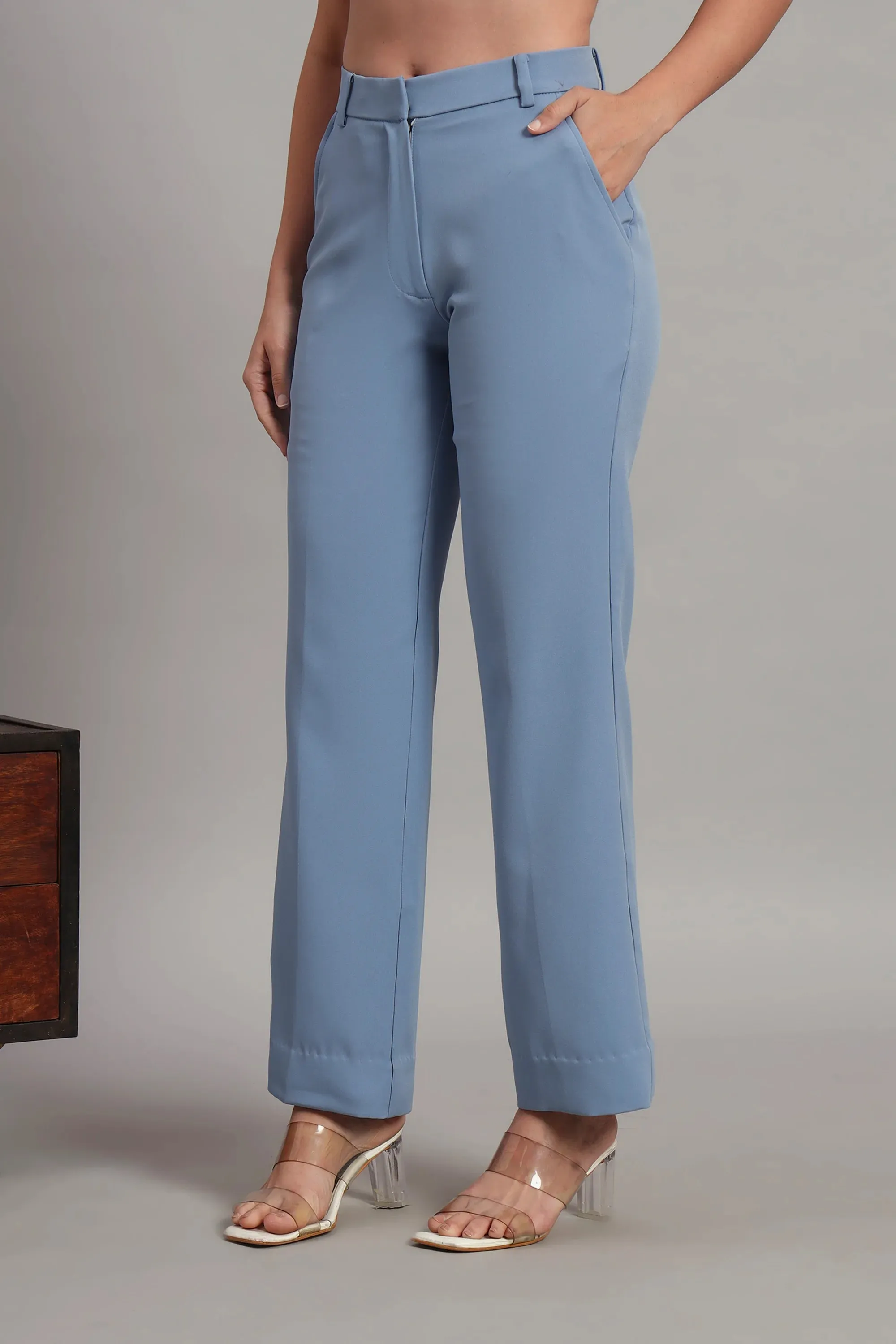 The Breezy Blazer Set, Denim Blue