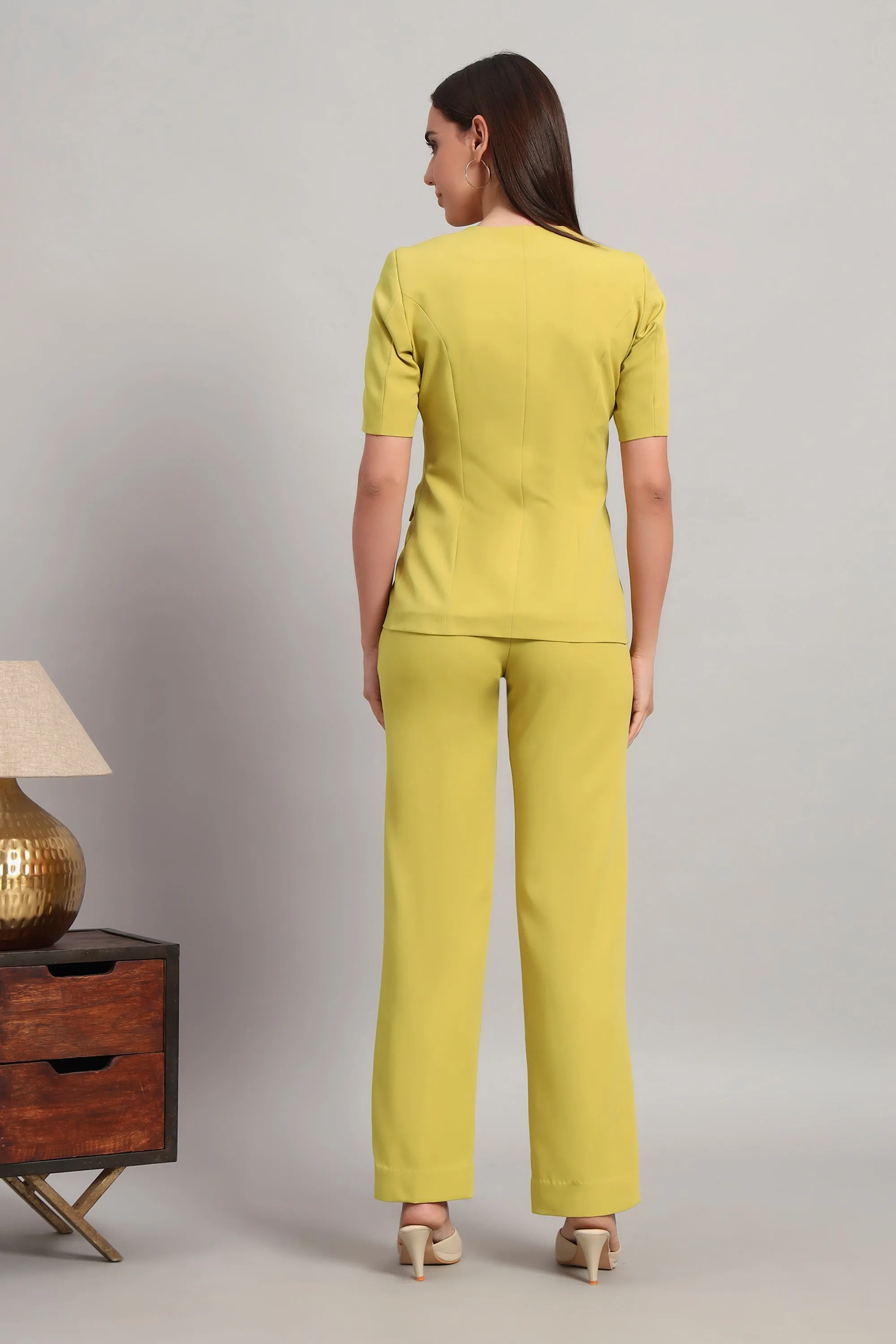 The Breezy Blazer Set, Lime Green