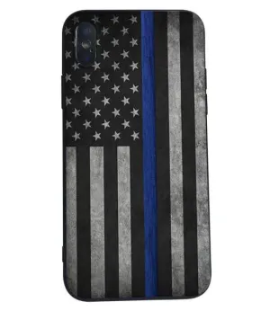 Thin Blue Line Cell Phone Case - Available in iPhone & Samsung sizes!