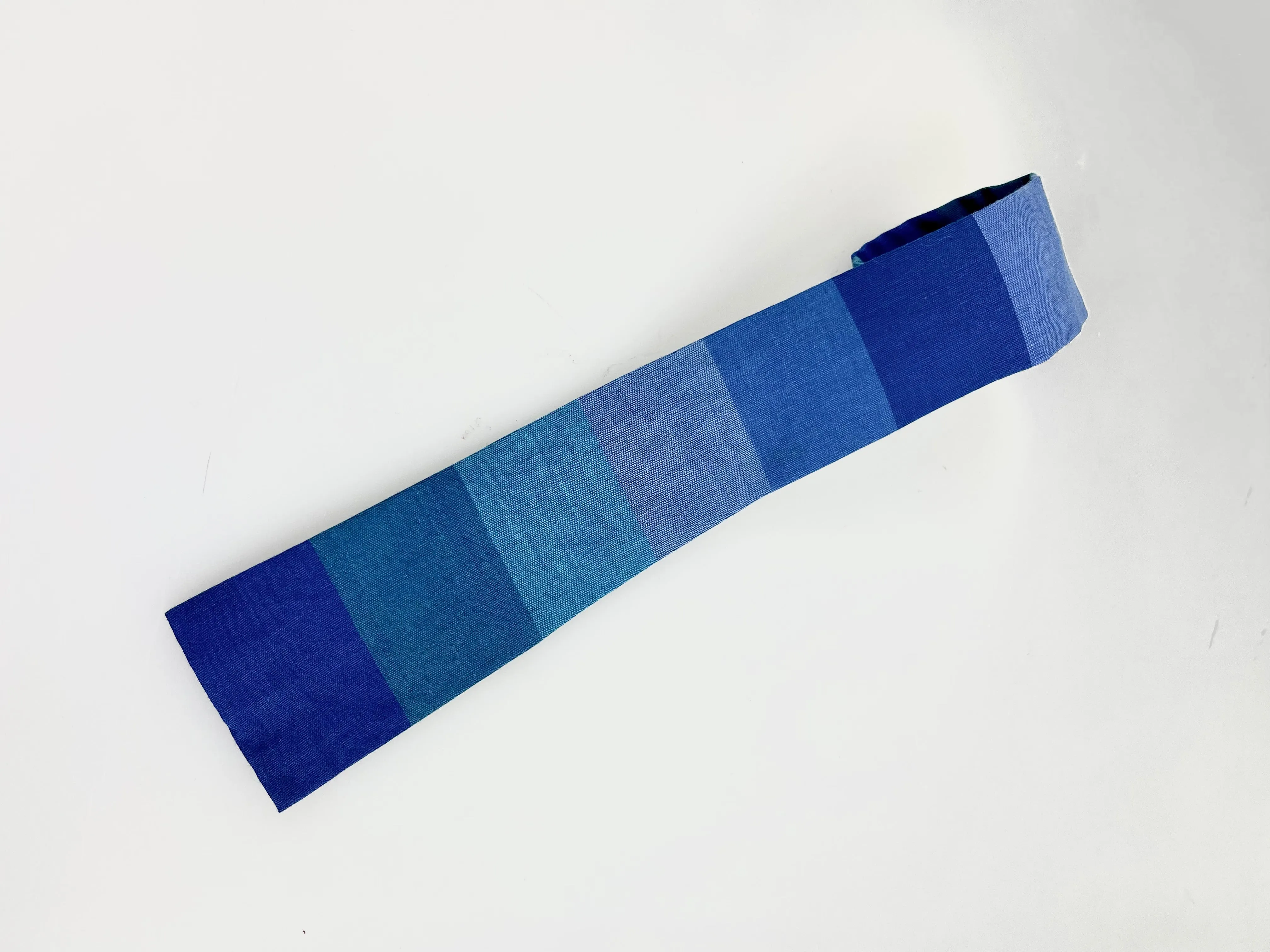 Thin Multi Blue Striped Tie