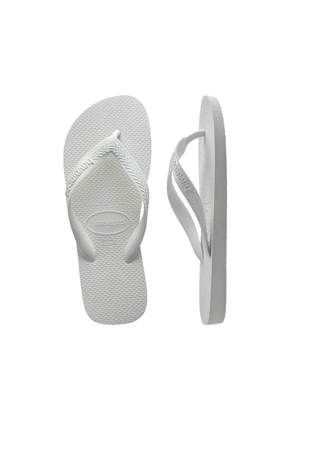 Top Flip Flops White