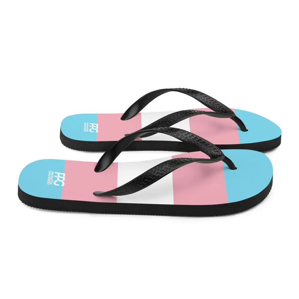 Transgender Flag Flip-Flops
