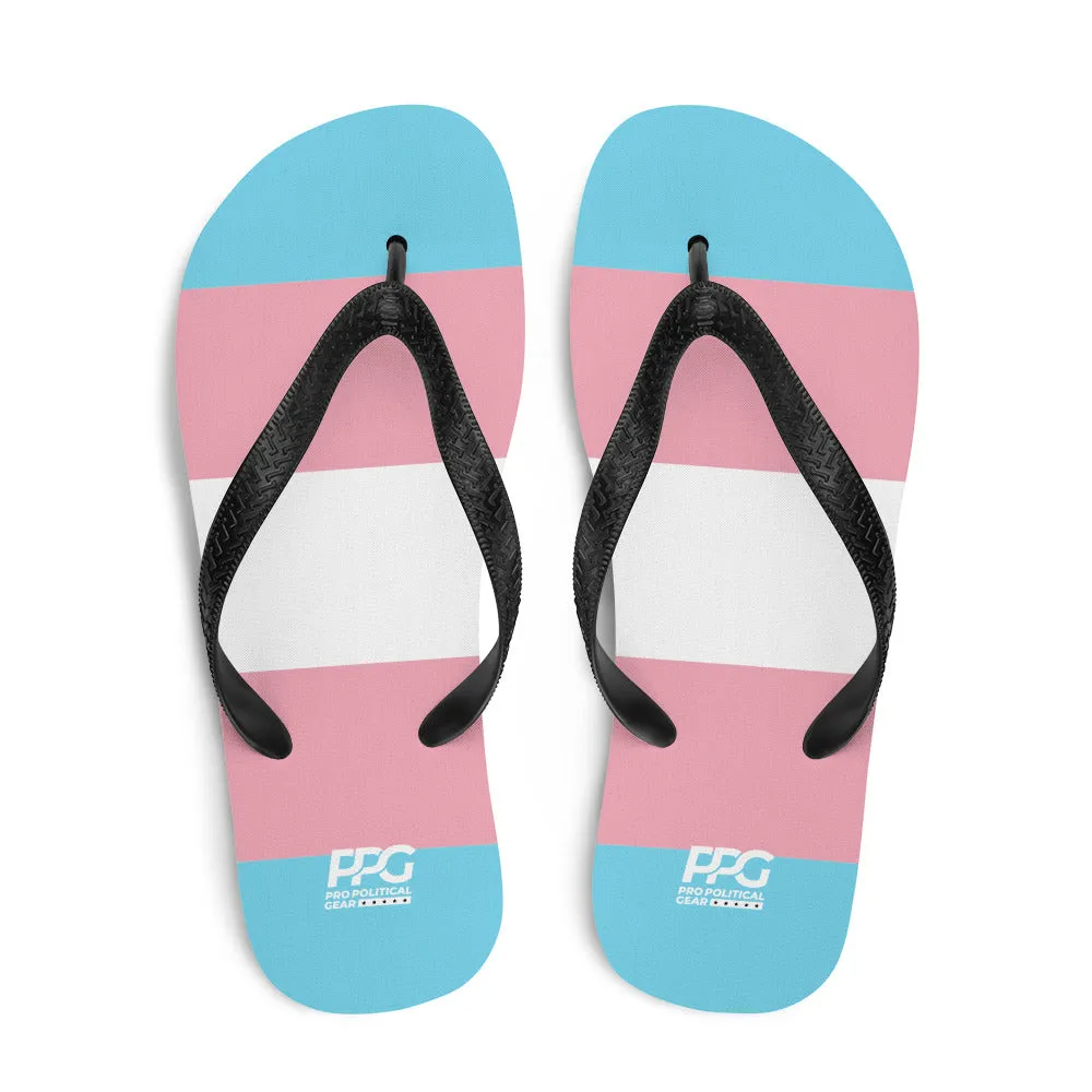 Transgender Flag Flip-Flops