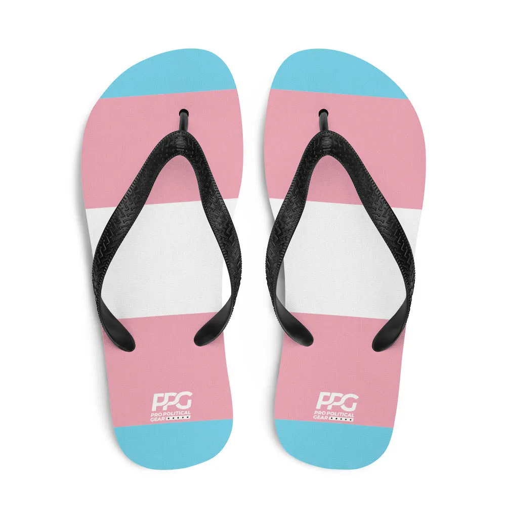 Transgender Flag Flip-Flops