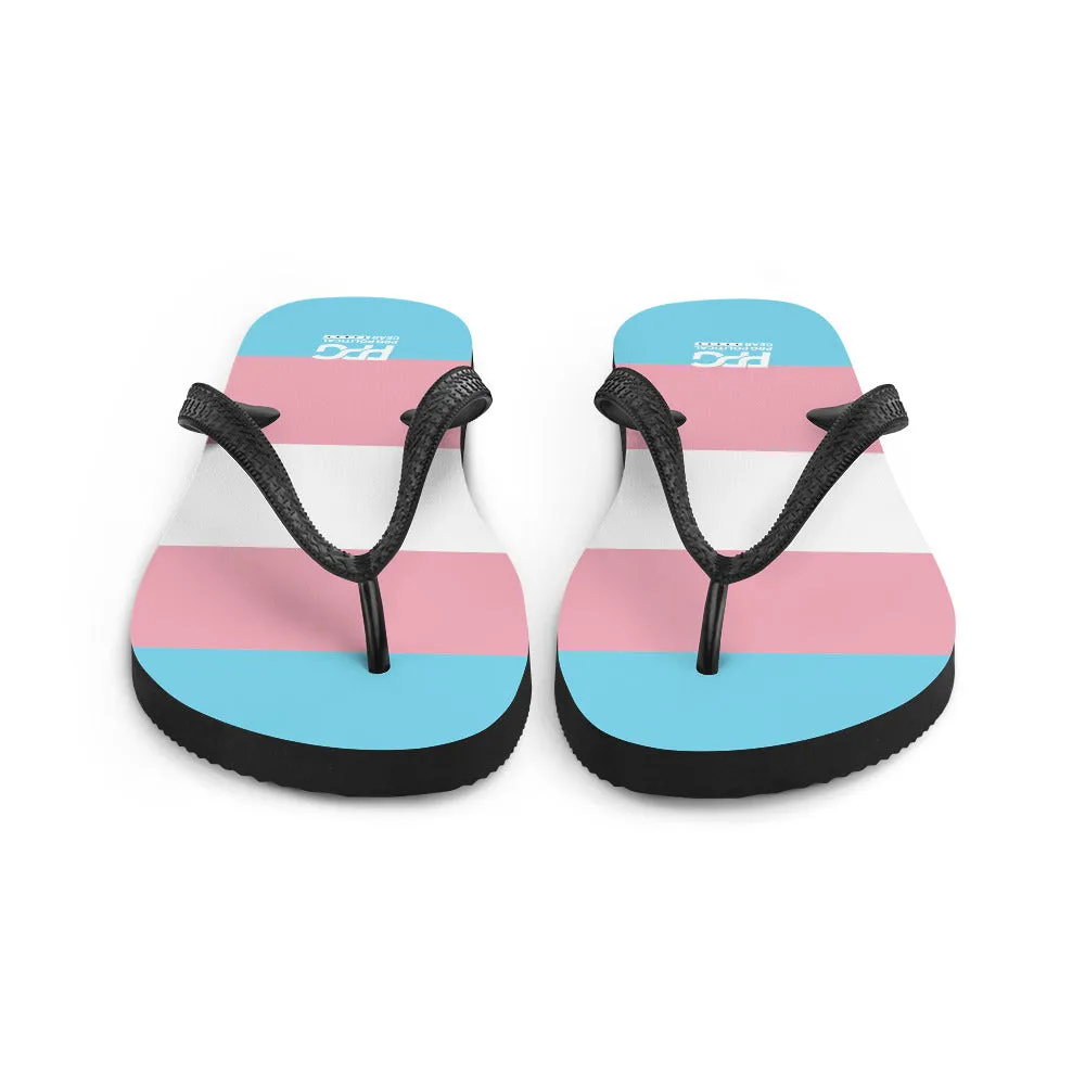 Transgender Flag Flip-Flops