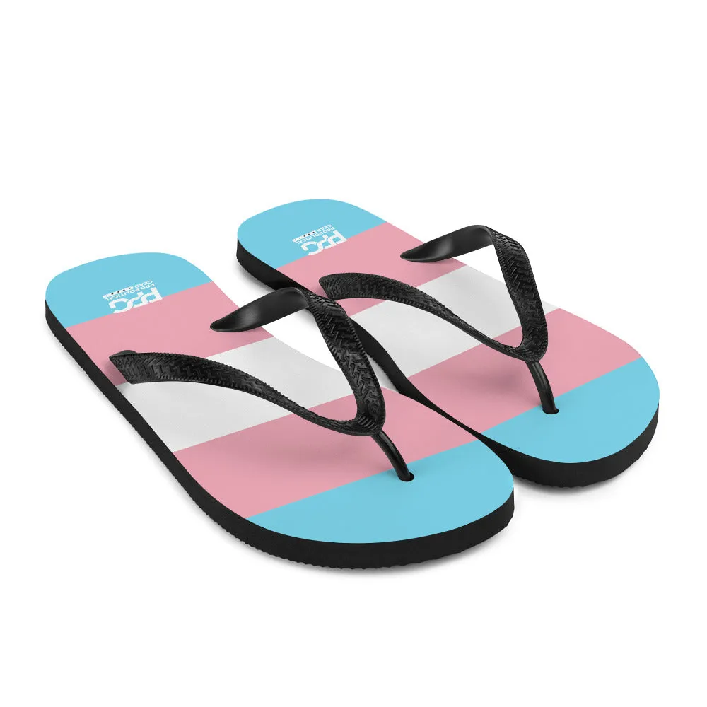 Transgender Flag Flip-Flops