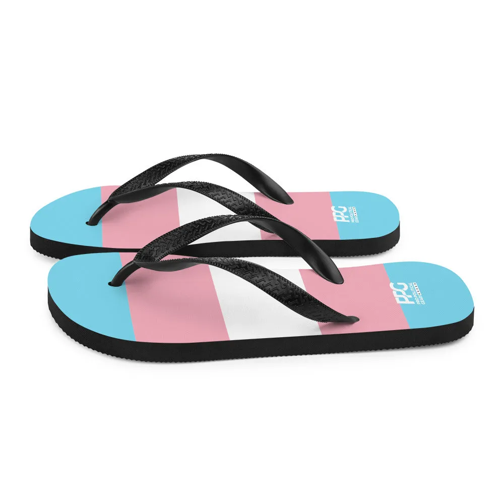 Transgender Flag Flip-Flops