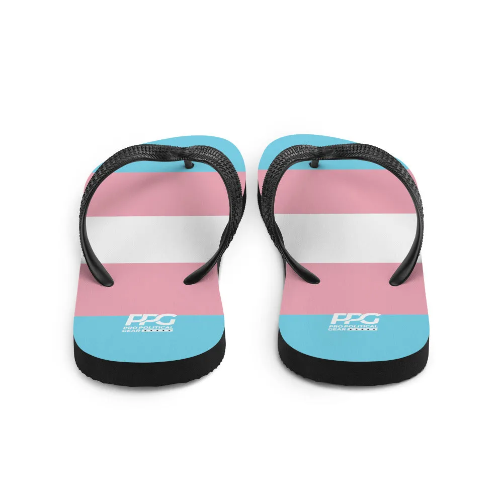 Transgender Flag Flip-Flops