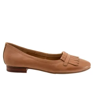 Trotters Greyson T2306-215 Womens Brown Narrow Leather Loafer Flats Shoes