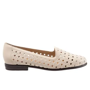 Trotters Liz Open Weave T1909-126 Womens Beige Narrow Loafer Flats Shoes