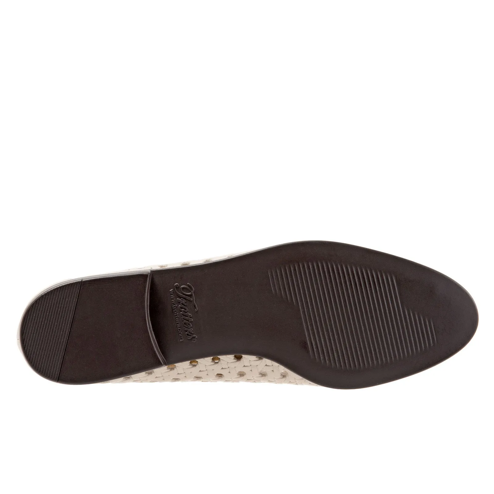 Trotters Liz Open Weave T1909-126 Womens Beige Narrow Loafer Flats Shoes