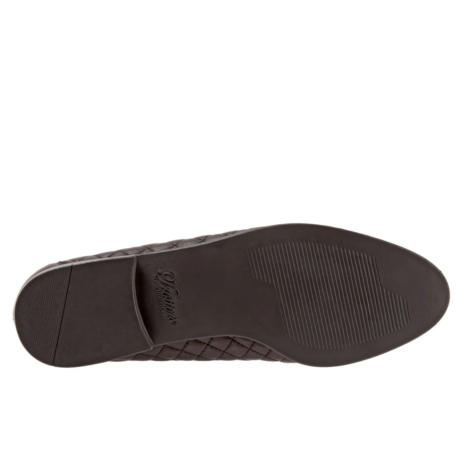 Trotters Liz T5158-235 Womens Brown Extra Wide Leather Loafer Flats Shoes
