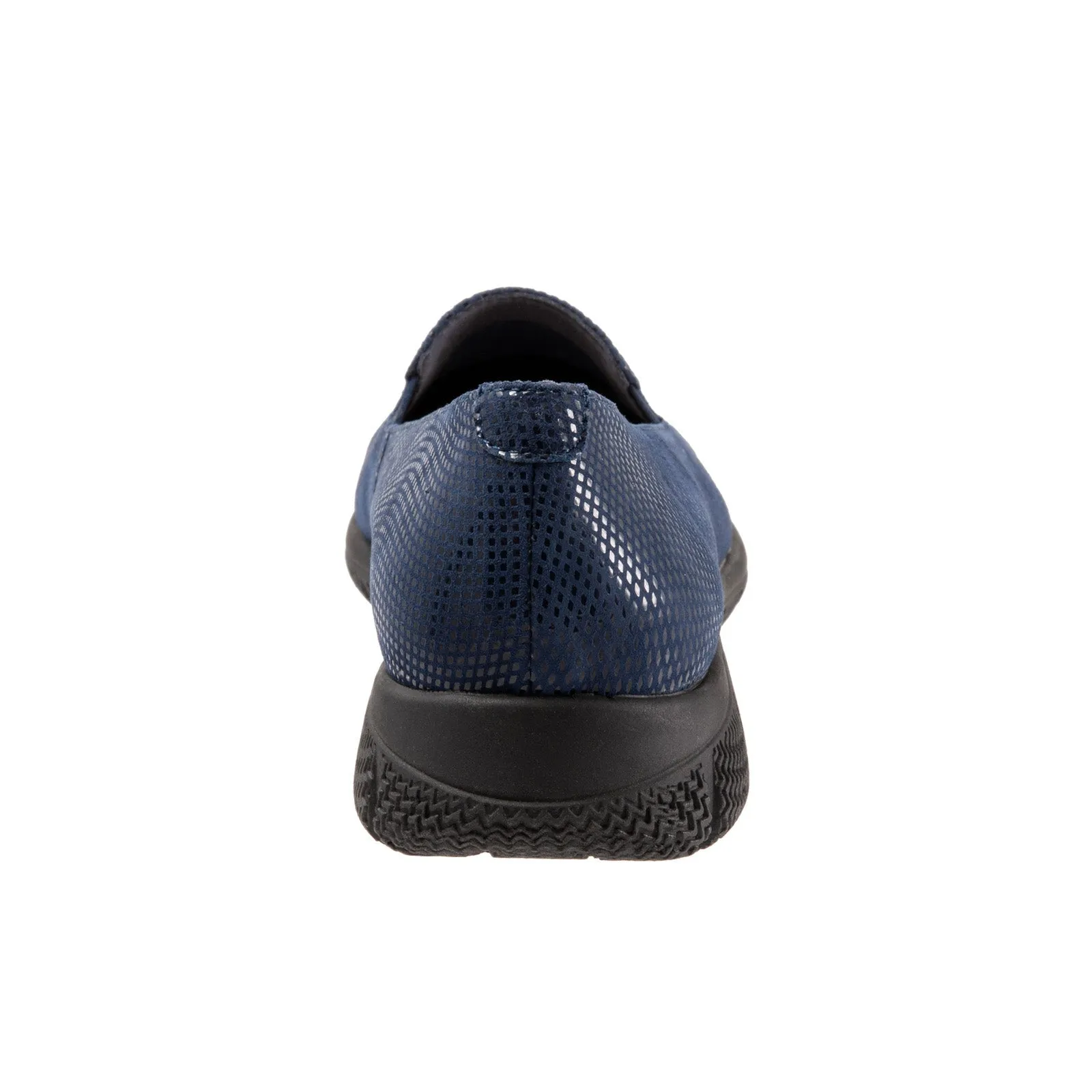 Trotters Universal T2110-406 Womens Blue Leather Slip On Loafer Flats Shoes