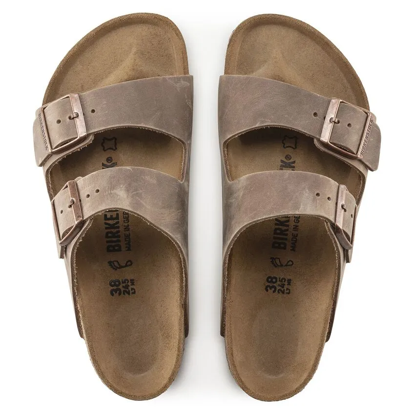 UNISEX BIRKENSTOCK ARIZONA OILED LEATHER | TOBACCO BROWN