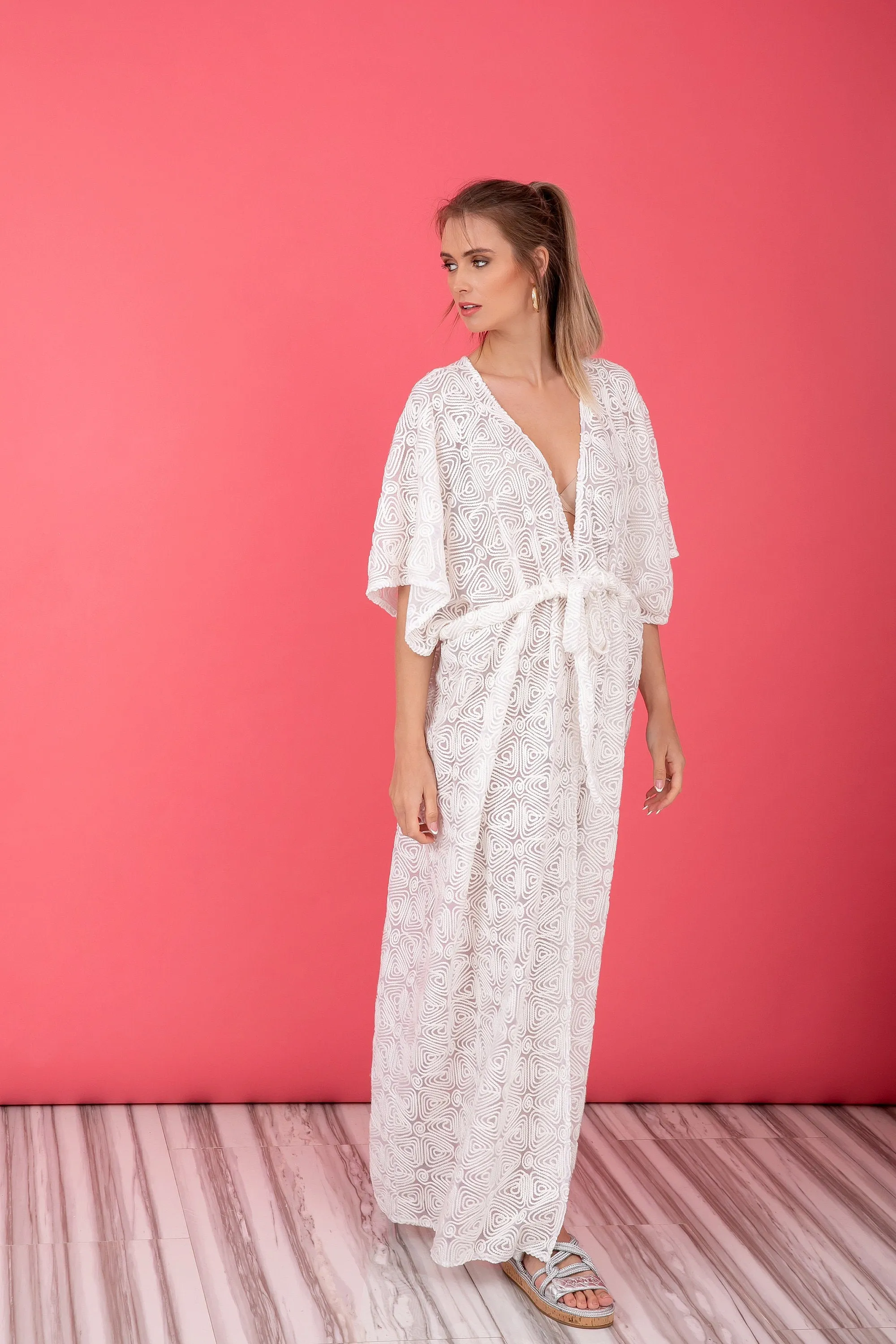 White Cover up, White Beach Cover up, White Dress for Beach, White robe, White Maxi Dress, White Lace Cover Up, White Plus Size Dress