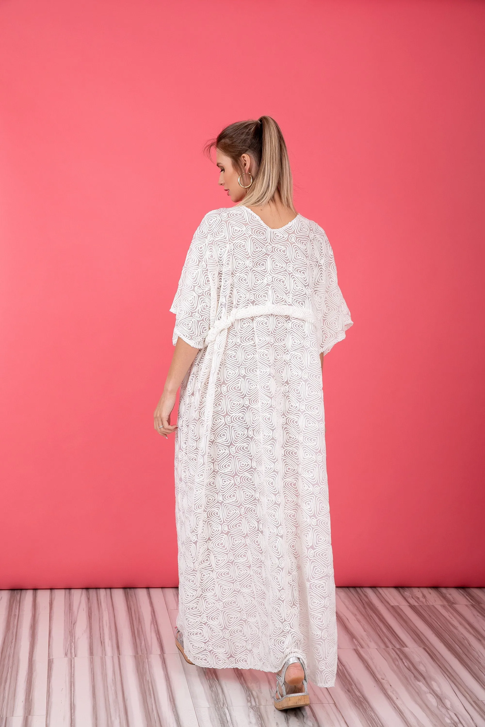 White Cover up, White Beach Cover up, White Dress for Beach, White robe, White Maxi Dress, White Lace Cover Up, White Plus Size Dress