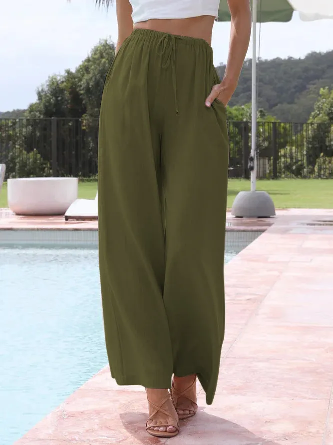 Wide-Leg Linen Pants | Lightweight and Airy | Relaxed Fit