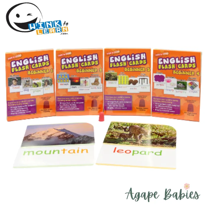 WINK to LEARN English Flash Cards - Beginner Bundle
