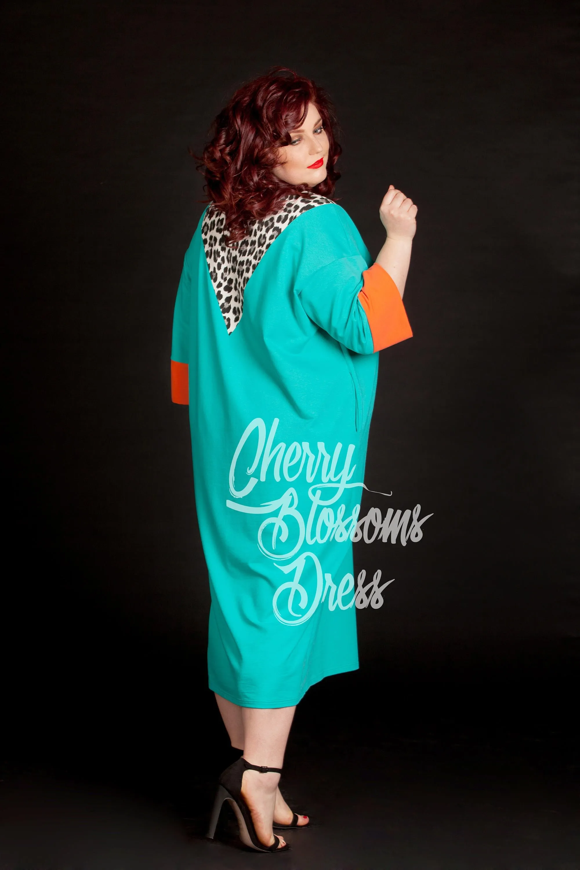 Women Mint Dress, Plus Size Dress, Kaftan Dress, Formal Dress, Extravagant Dress, Avant Garde Clothing, Trendy Plus Clothing, Loose Dress