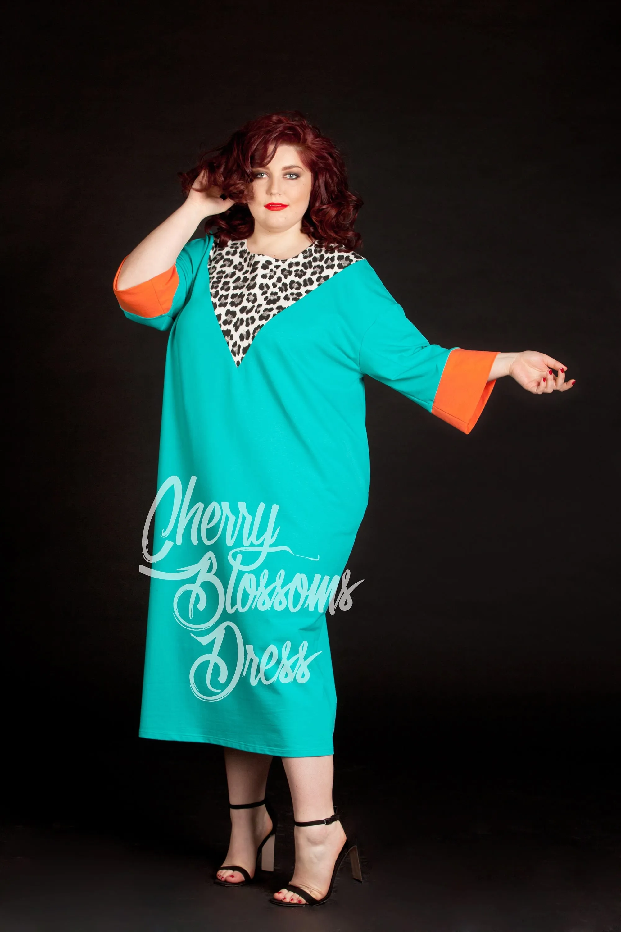 Women Mint Dress, Plus Size Dress, Kaftan Dress, Formal Dress, Extravagant Dress, Avant Garde Clothing, Trendy Plus Clothing, Loose Dress