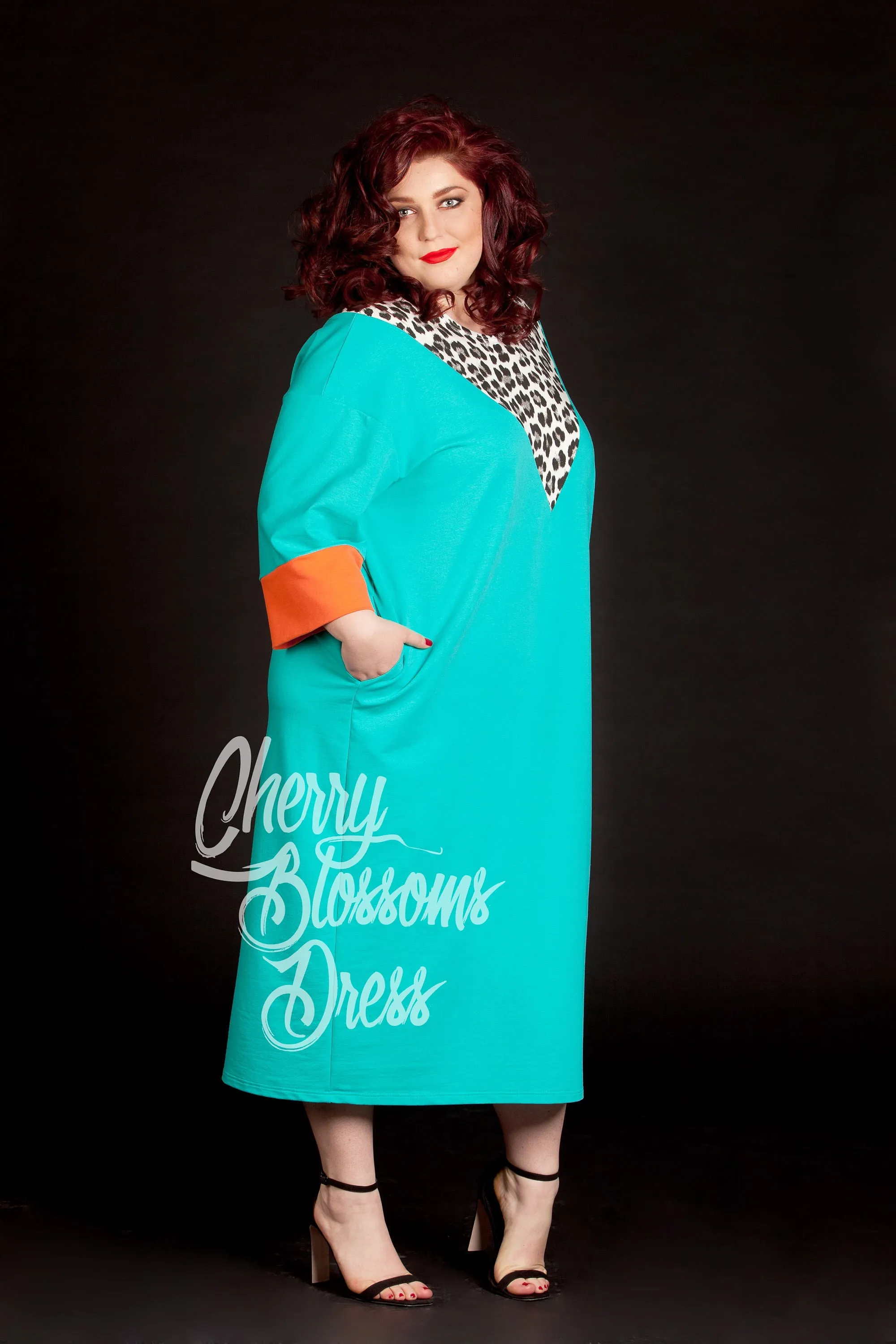Women Mint Dress, Plus Size Dress, Kaftan Dress, Formal Dress, Extravagant Dress, Avant Garde Clothing, Trendy Plus Clothing, Loose Dress