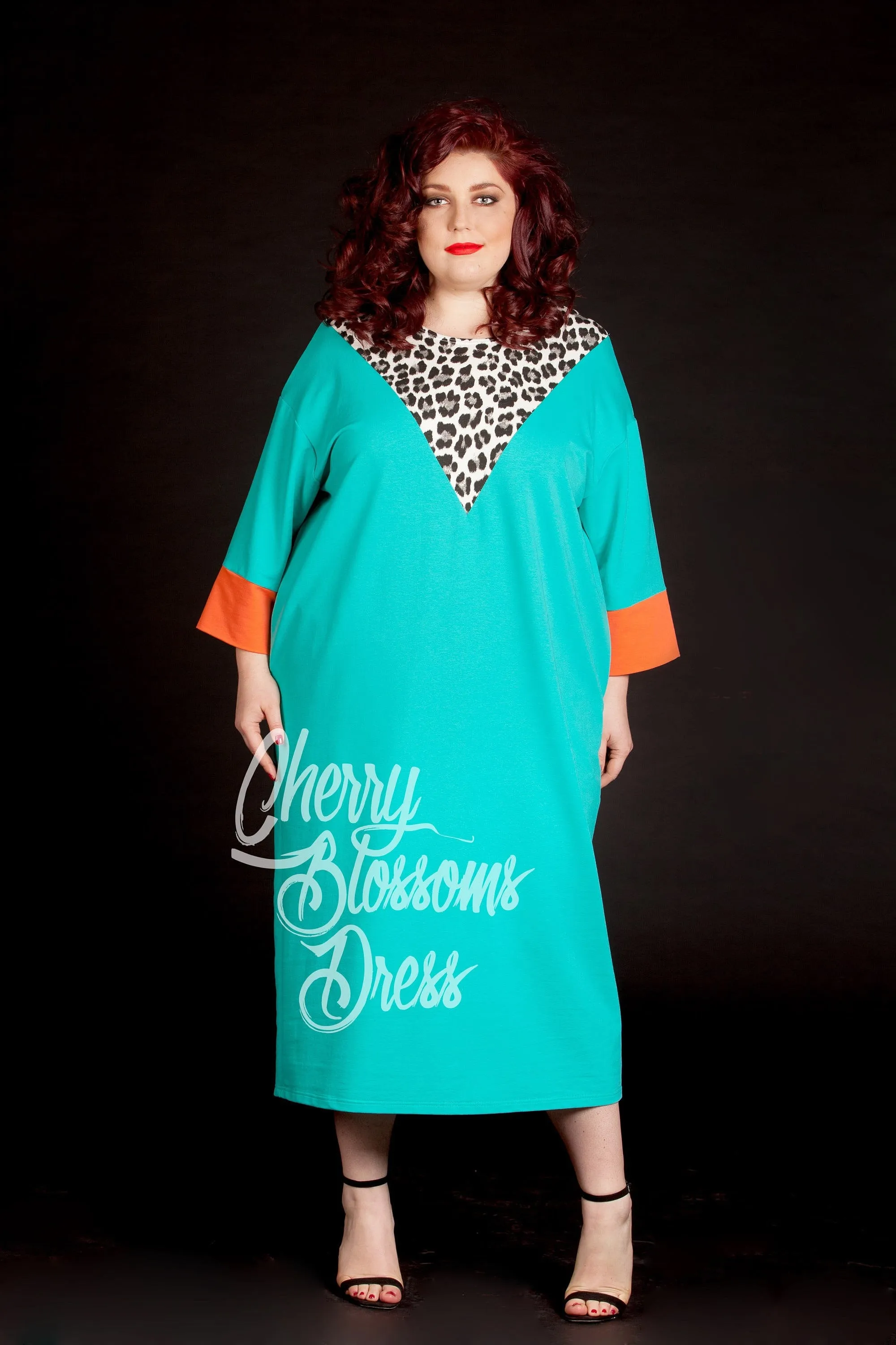 Women Mint Dress, Plus Size Dress, Kaftan Dress, Formal Dress, Extravagant Dress, Avant Garde Clothing, Trendy Plus Clothing, Loose Dress