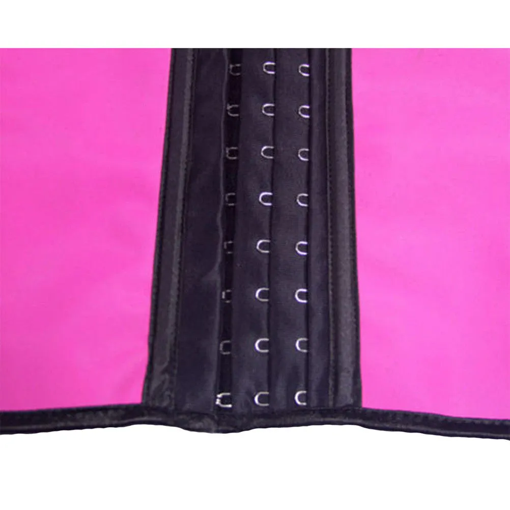 Women's Latex Underbust Corset Waist Trainer Cincher Body Shaper Shapewear