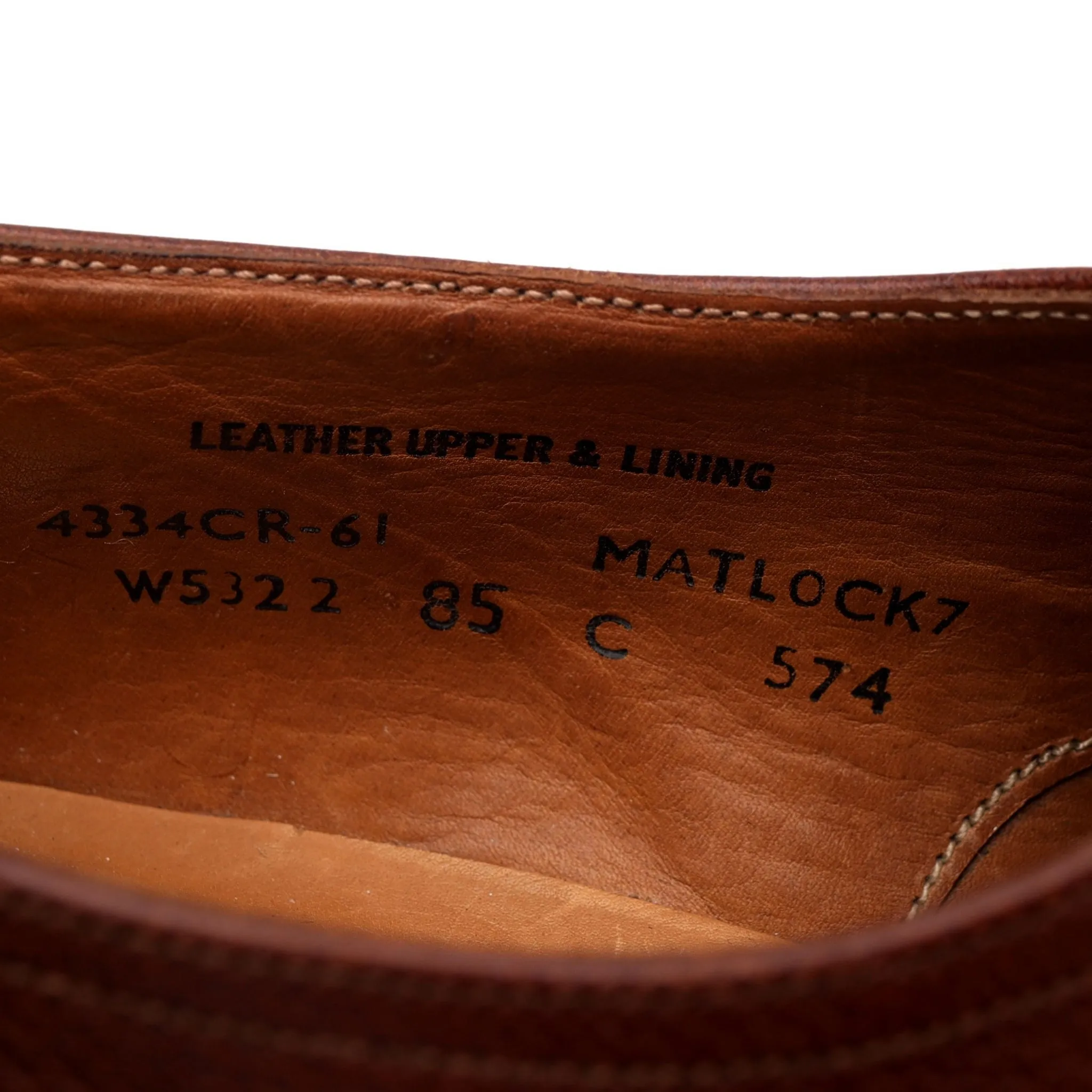 Women's 'Matlock' Brown Leather Derby UK 7 C