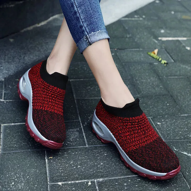 Women's Slip-On Orthopedic Trainers | Air Cushion Comfort, Breathable Mesh & Non-Slip Sole for All-Day Wear
