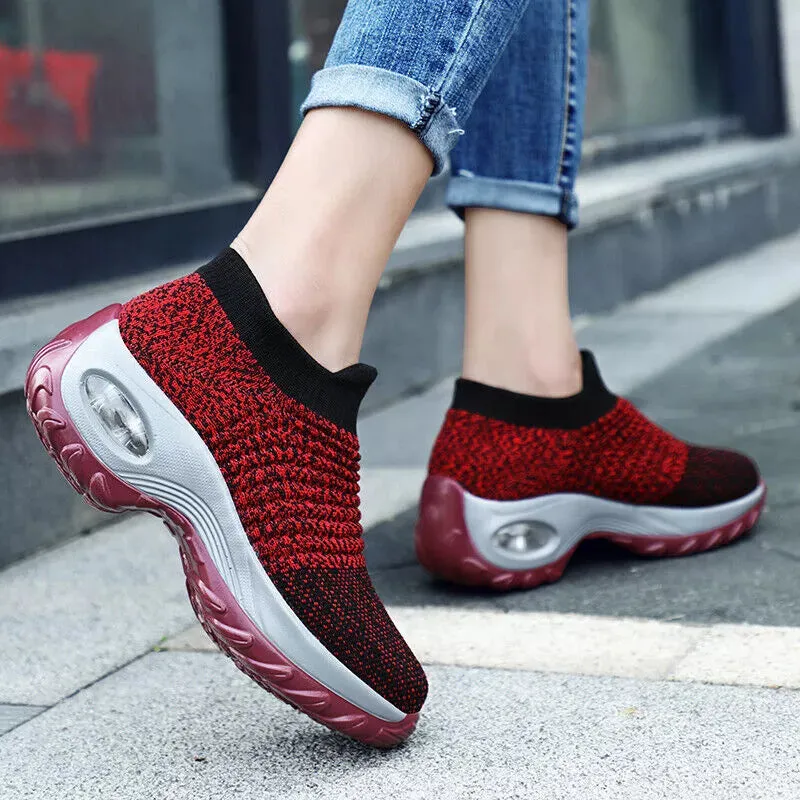 Women's Slip-On Orthopedic Trainers | Air Cushion Comfort, Breathable Mesh & Non-Slip Sole for All-Day Wear