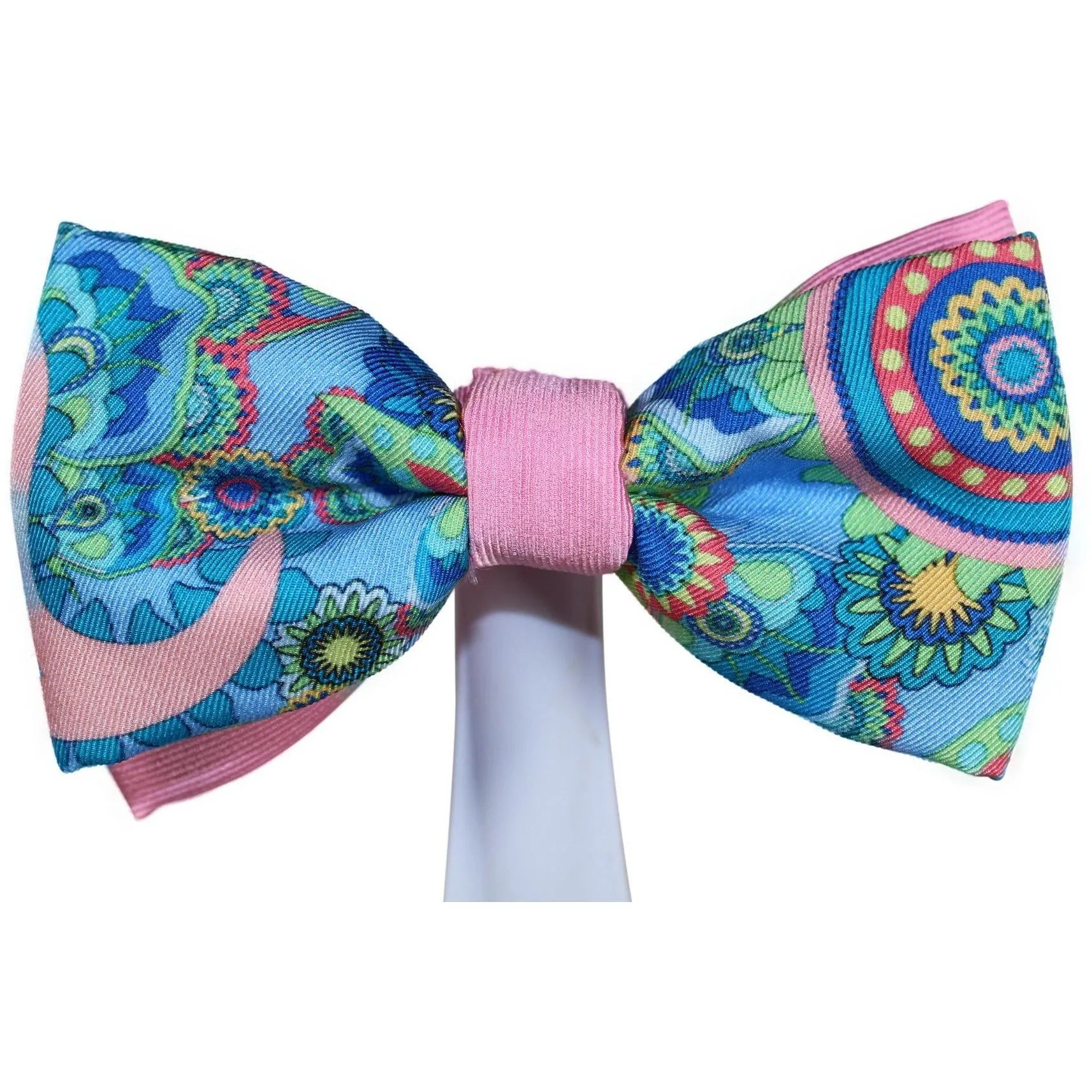 z Paisley Blue Magnetic Bow Tie