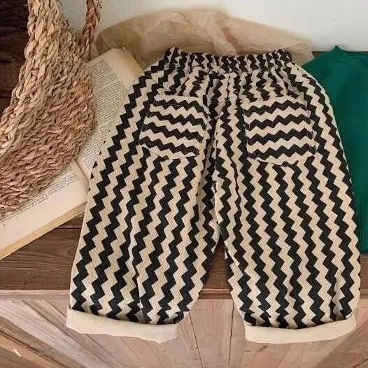 Zig Zag Stripe Trousers