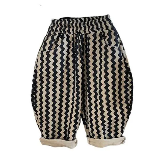 Zig Zag Stripe Trousers